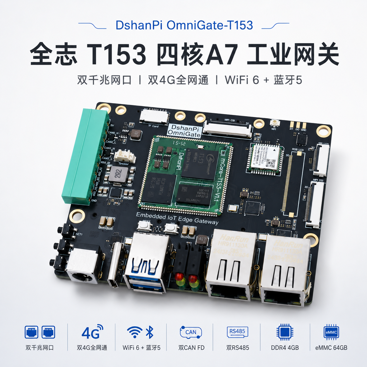 OmniGate-T153 正面与主要特性